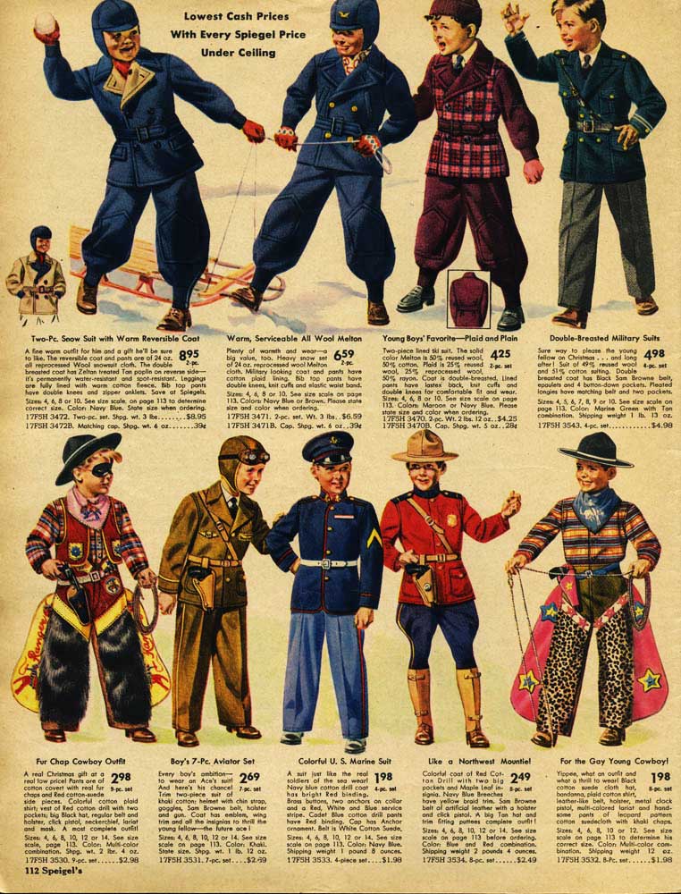 1940 childrens clothes
