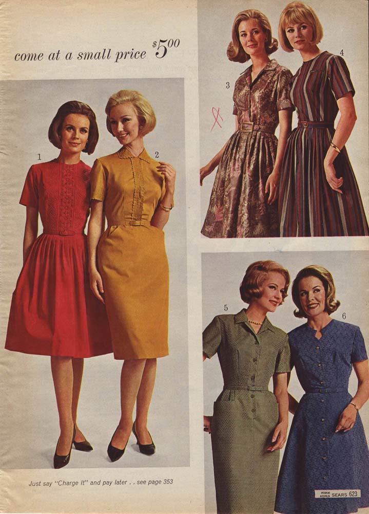 1960s female clothing