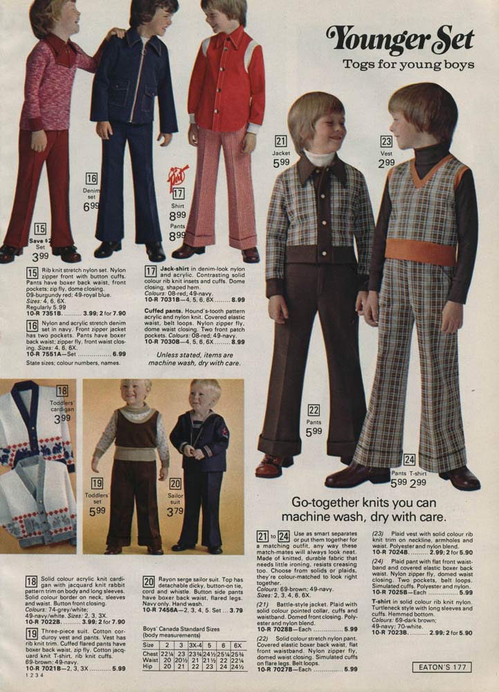 1970s Fashion For Boys