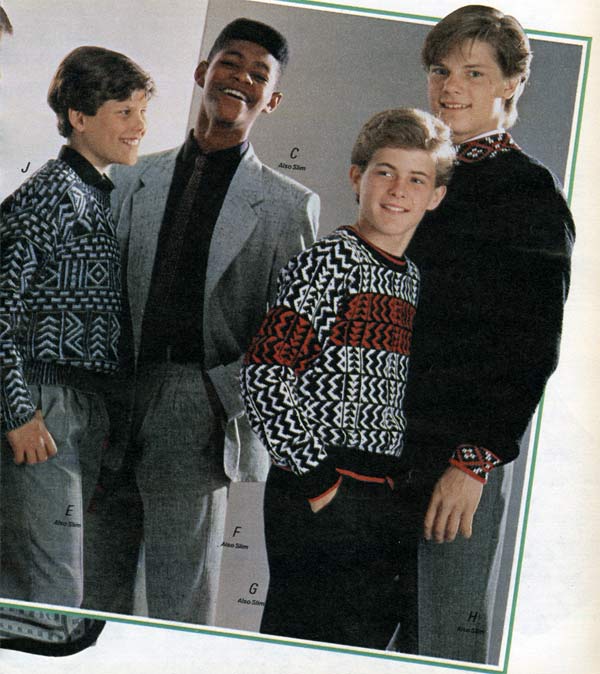 1980s mens casual fashion