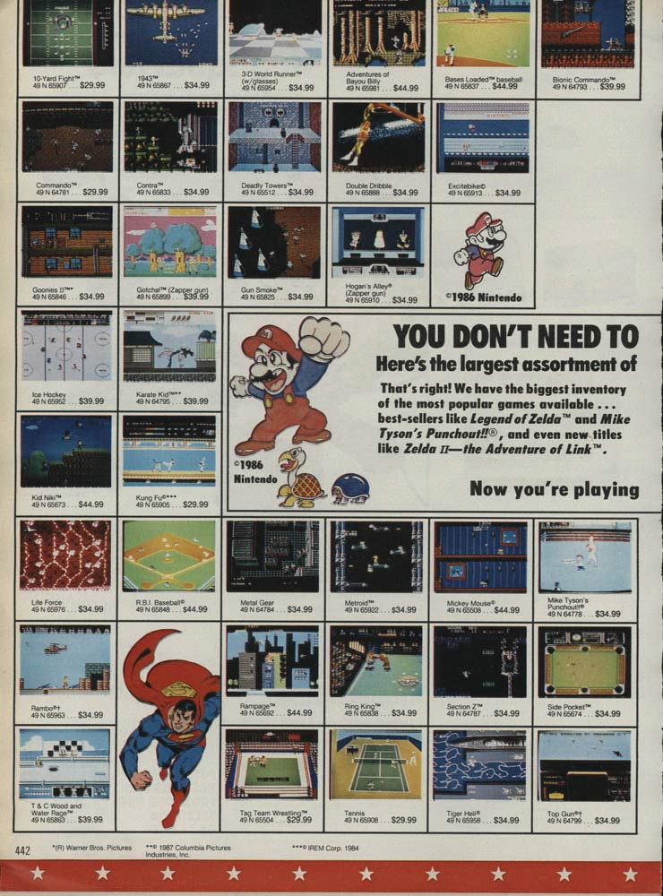 nintendo games from the 80s