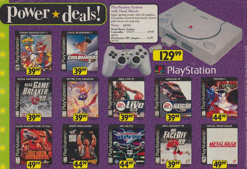 playstation games 1990s