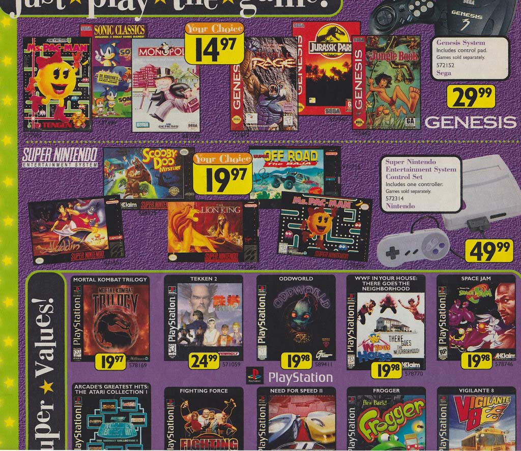 list of computer games from the 1990s